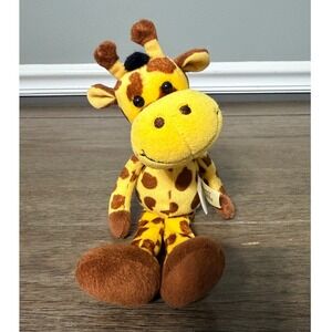 Burton + Burton‎ Geriff Giraffe Plush Stuffed Animal Yellow Brown Spotted 972171